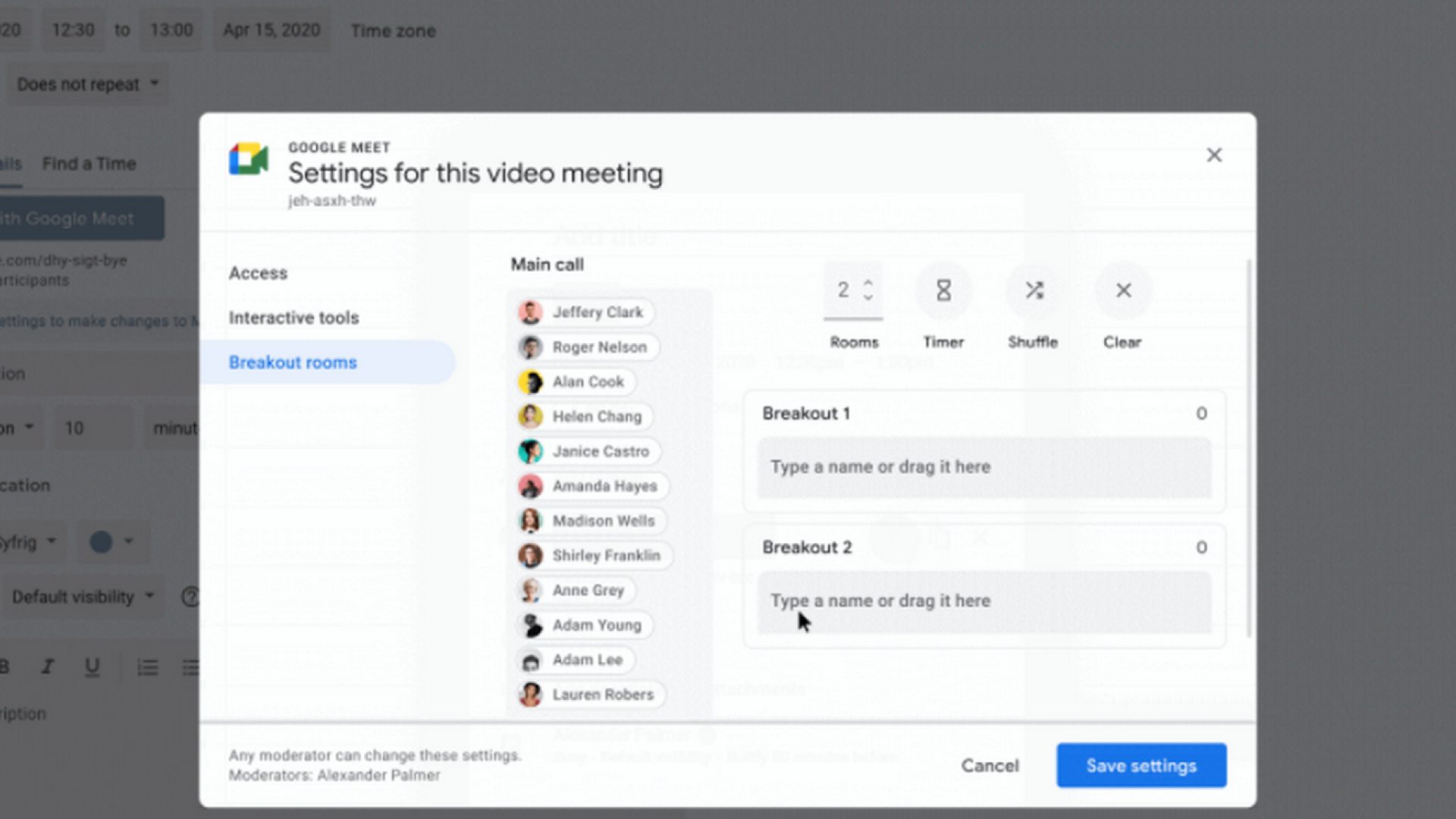 Arrivano le stanze nelle riunioni su Google Meet