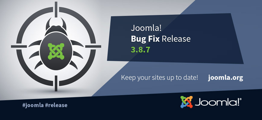 Joomla 3.8.7 Bug Fixes Release