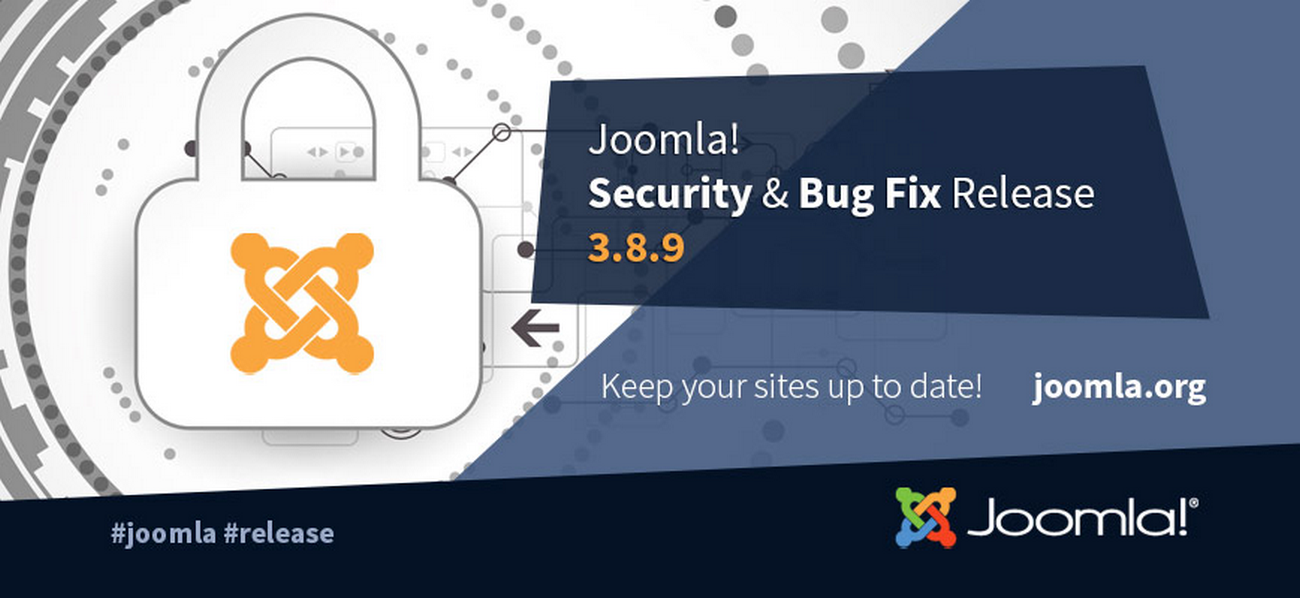 Joomla 3.8.9 Bug Fixes Release