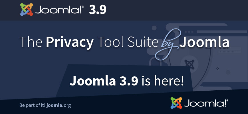 Joomla 3.9 è disponibile con il GDPR tool e il reCaptcha invisibile